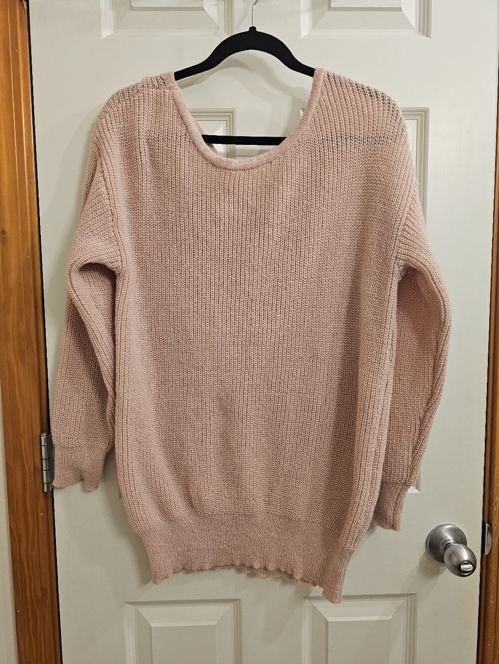 Women's Blush Pink Oversized  Mini Dress/Tunic